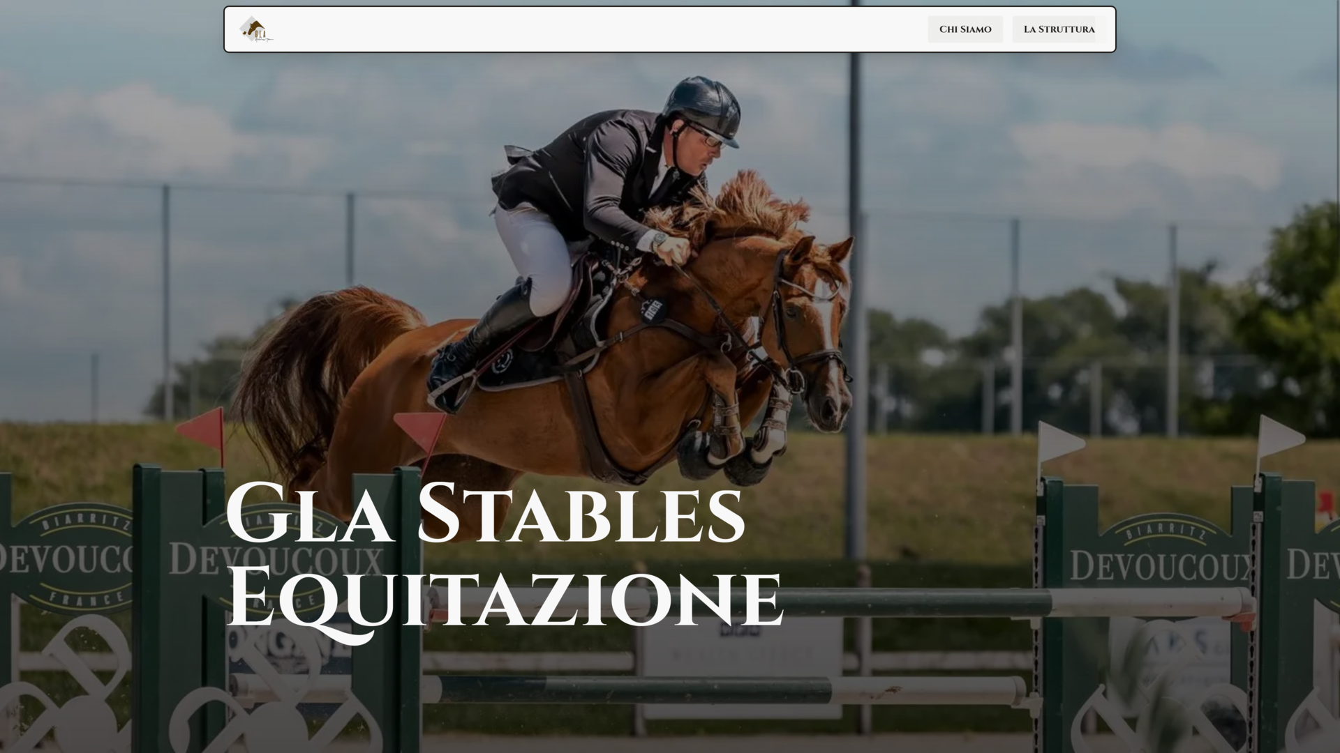 GLA Stables Equitazione website screenshot